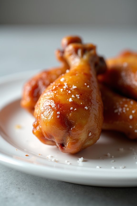 calories vary by preparation methods for chicken wings