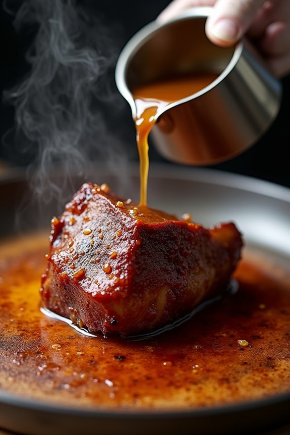 deglaze braise with stock