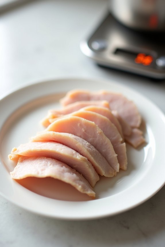 food scale ensures precise portions