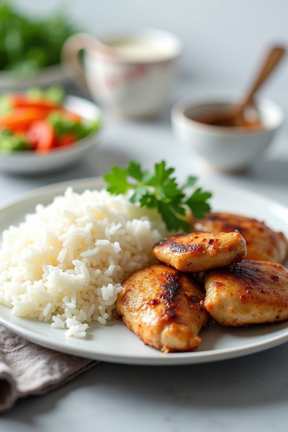 four ingredient portion guidance protein vegetables