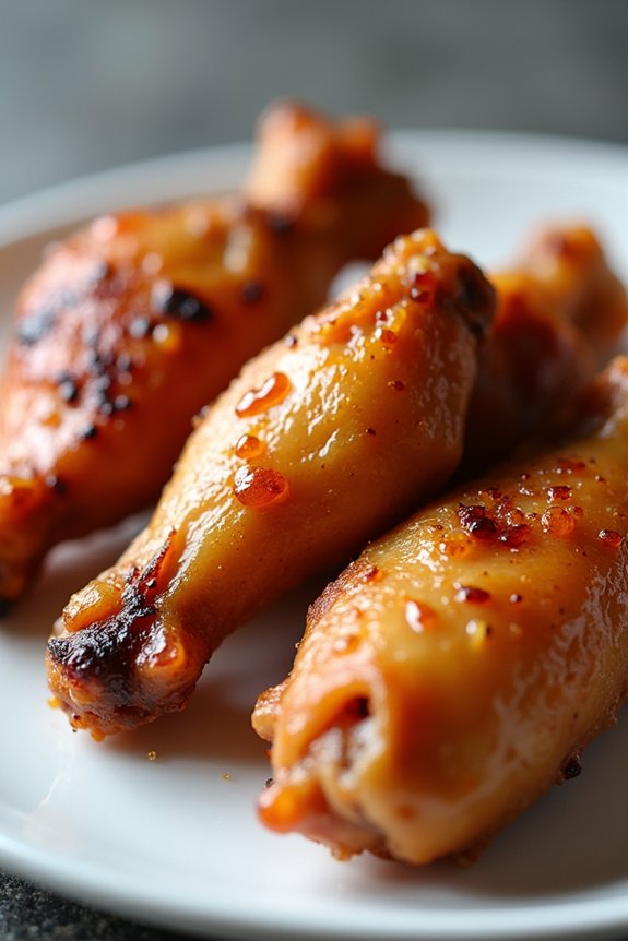 fried wings have most calories