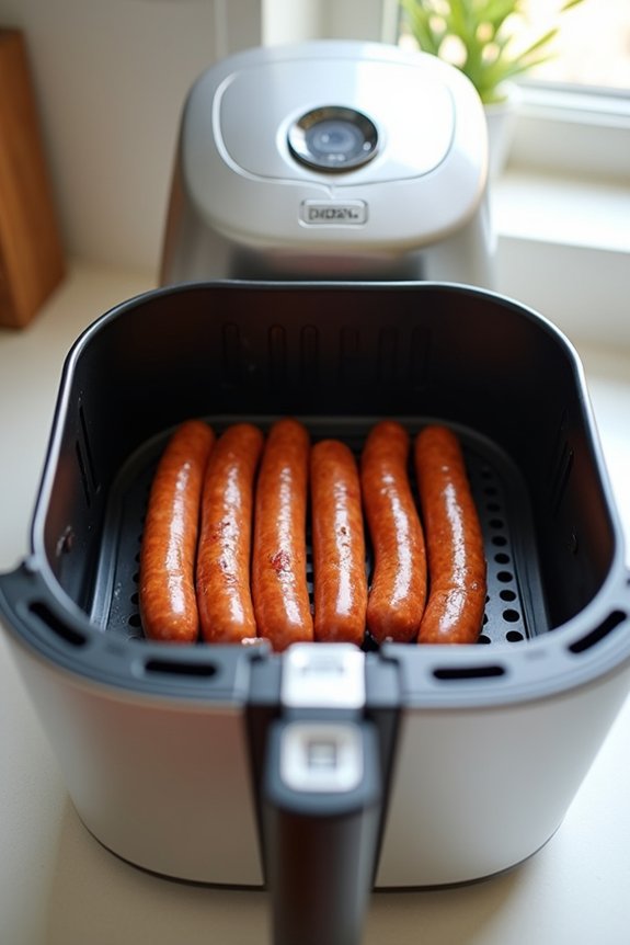 frozen sausages 350 f 20 minutes
