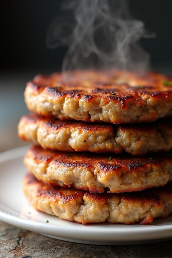generic breakfast sausage patty calories vary