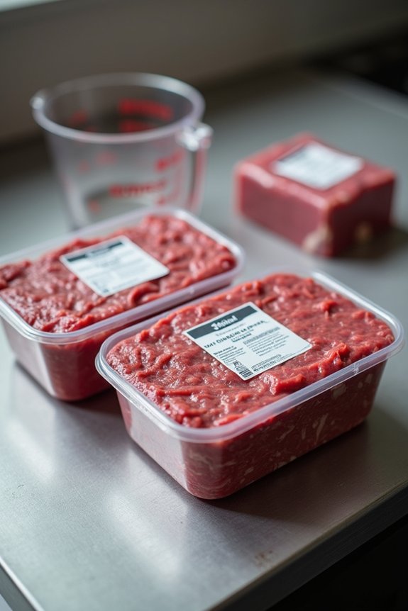 ground chuck storage and thawing guidelines