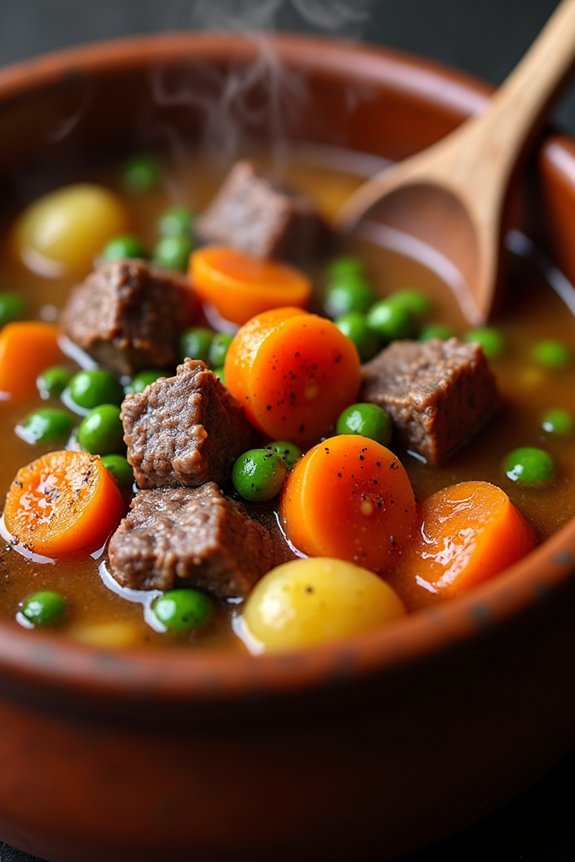 What Makes Beef Stew Healthy or Unhealthy? 1 lean beef low sodium broth vegetables mindful thickening