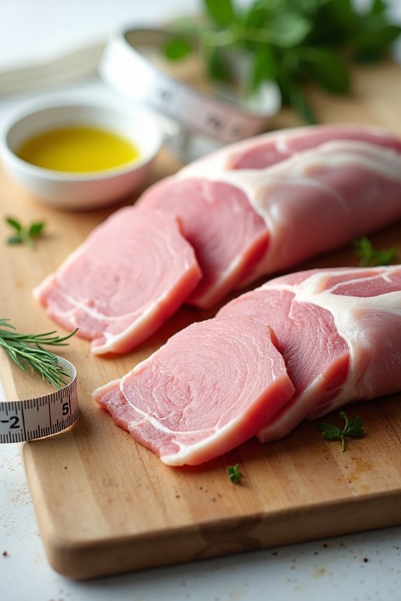 lean pork tenderloin and sirloin