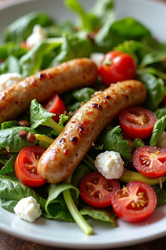 5 Best Side Dishes to Serve With Sausage and Peppers 1 lemon arugula salad brightens sausage