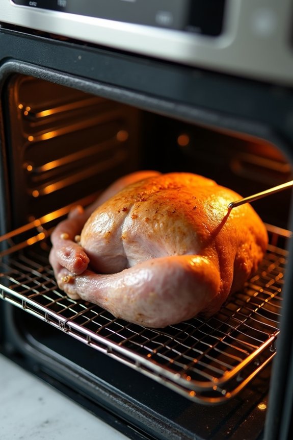 oven ready thermometer position rack