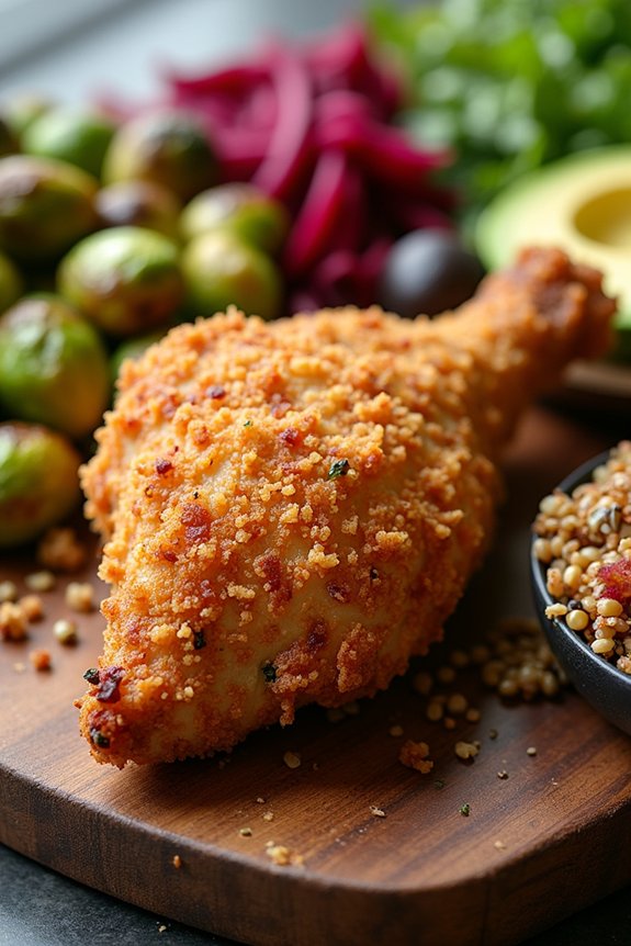 pair fried chicken with nutrient dense sides