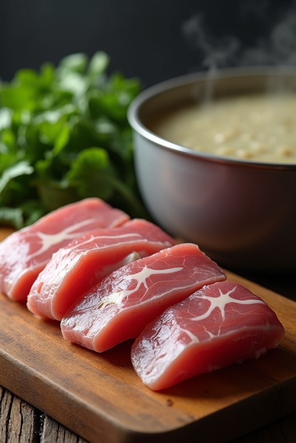 pork jowl enriches soups slowly