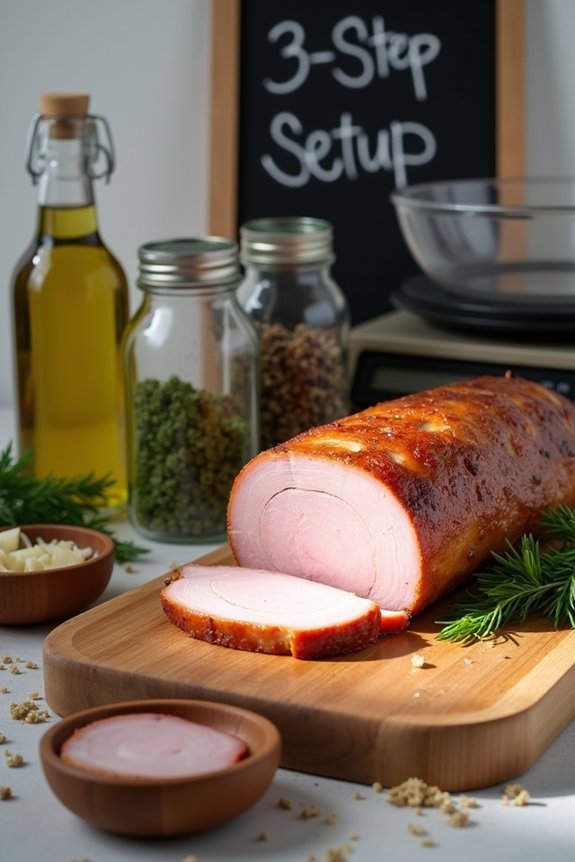 pork loin meal prep steps temps