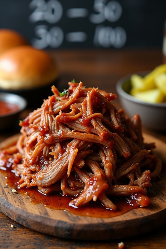 How Much Pulled Pork Per Person You Actually Need to Serve 7 pork portions for guest counts
