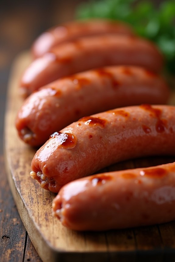pork sausage 130 150 calories per link