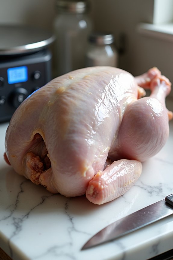 pre brined turkey optional extra brine