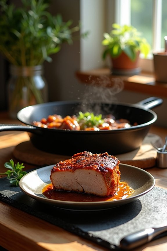 reheat pork shanks gently