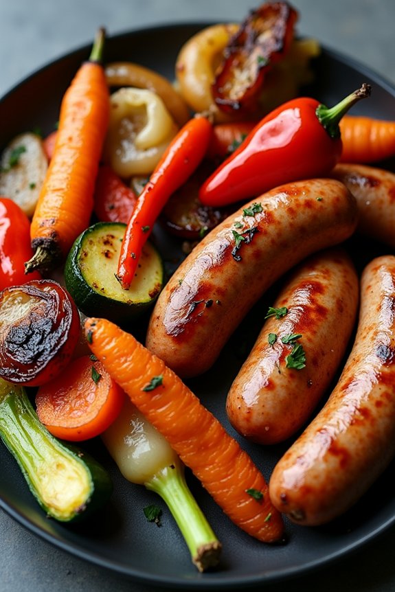 5 Best Side Dishes to Serve With Sausage and Peppers 2 roasted vegetables balance sausage