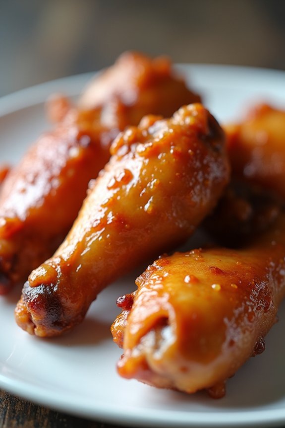 skin on wings are calories heavy