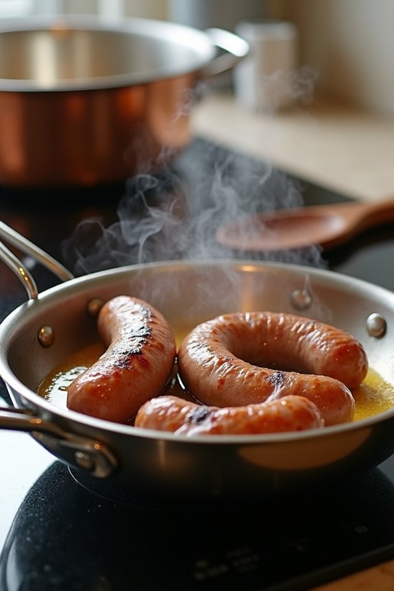 stovetop pan fried sausage perfection
