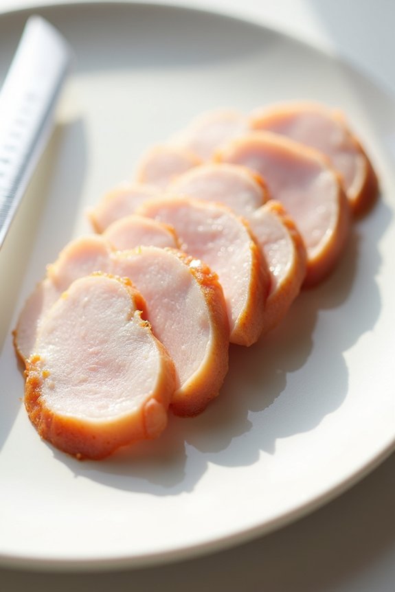 thickness dictates deli slice counts per weight
