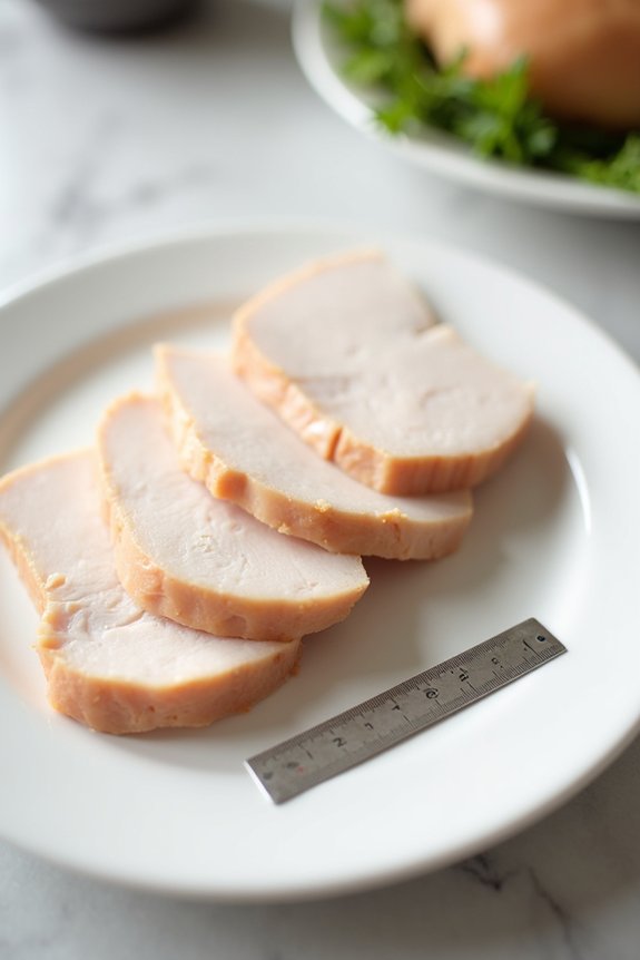 weigh pre portion turkey